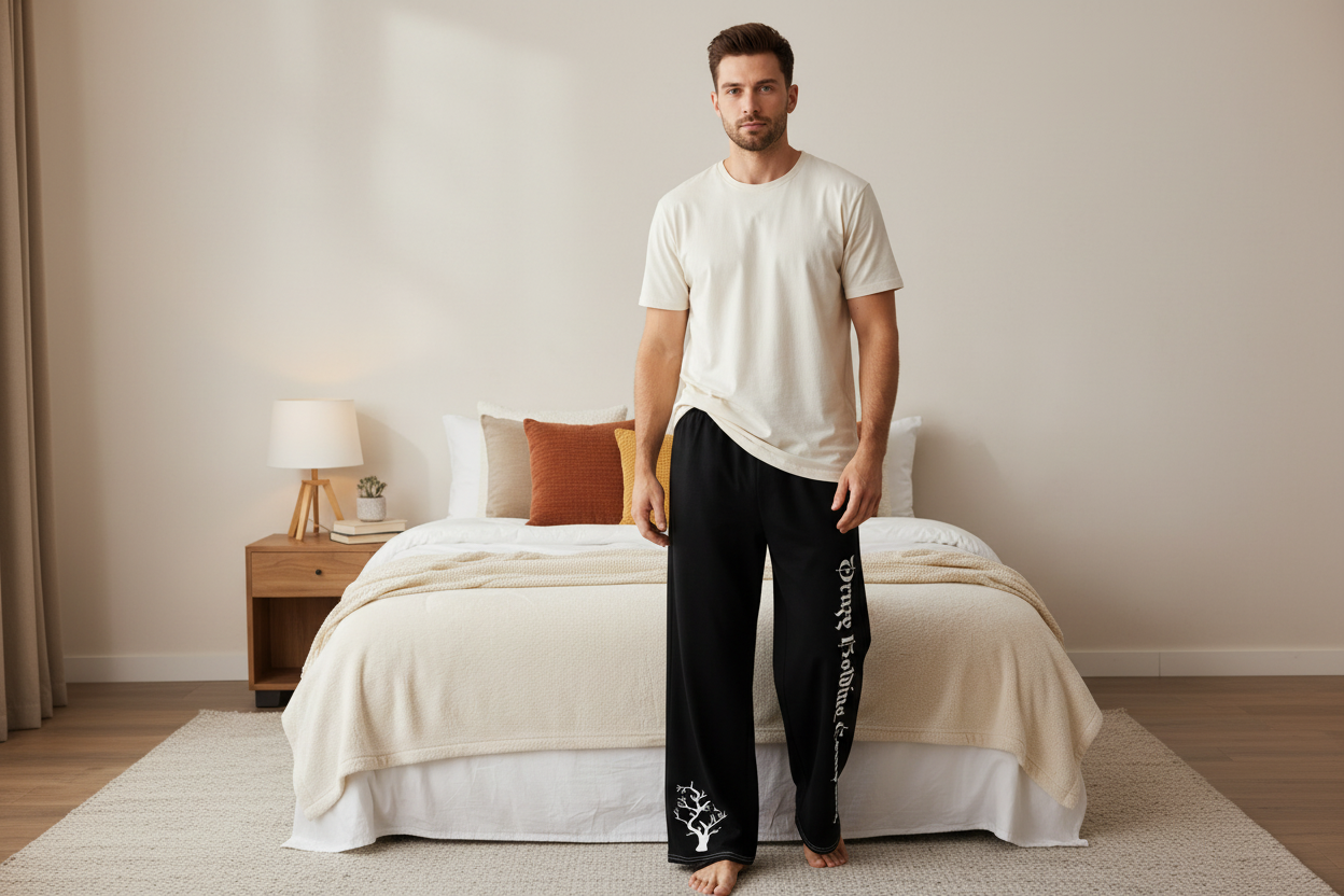 Mens wide-leg pants